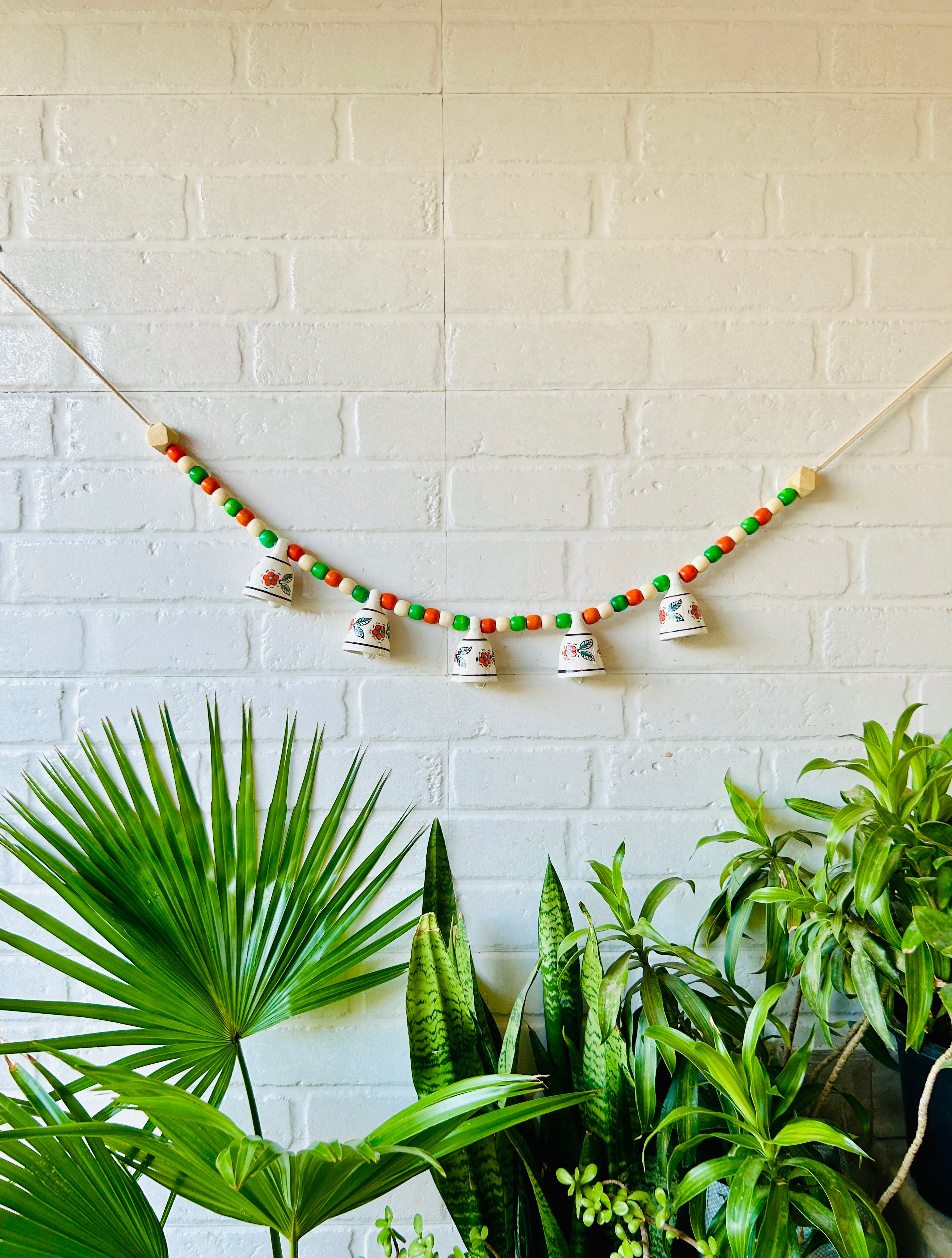KHANAK | Ceramic bells bunting - MARIGOLD