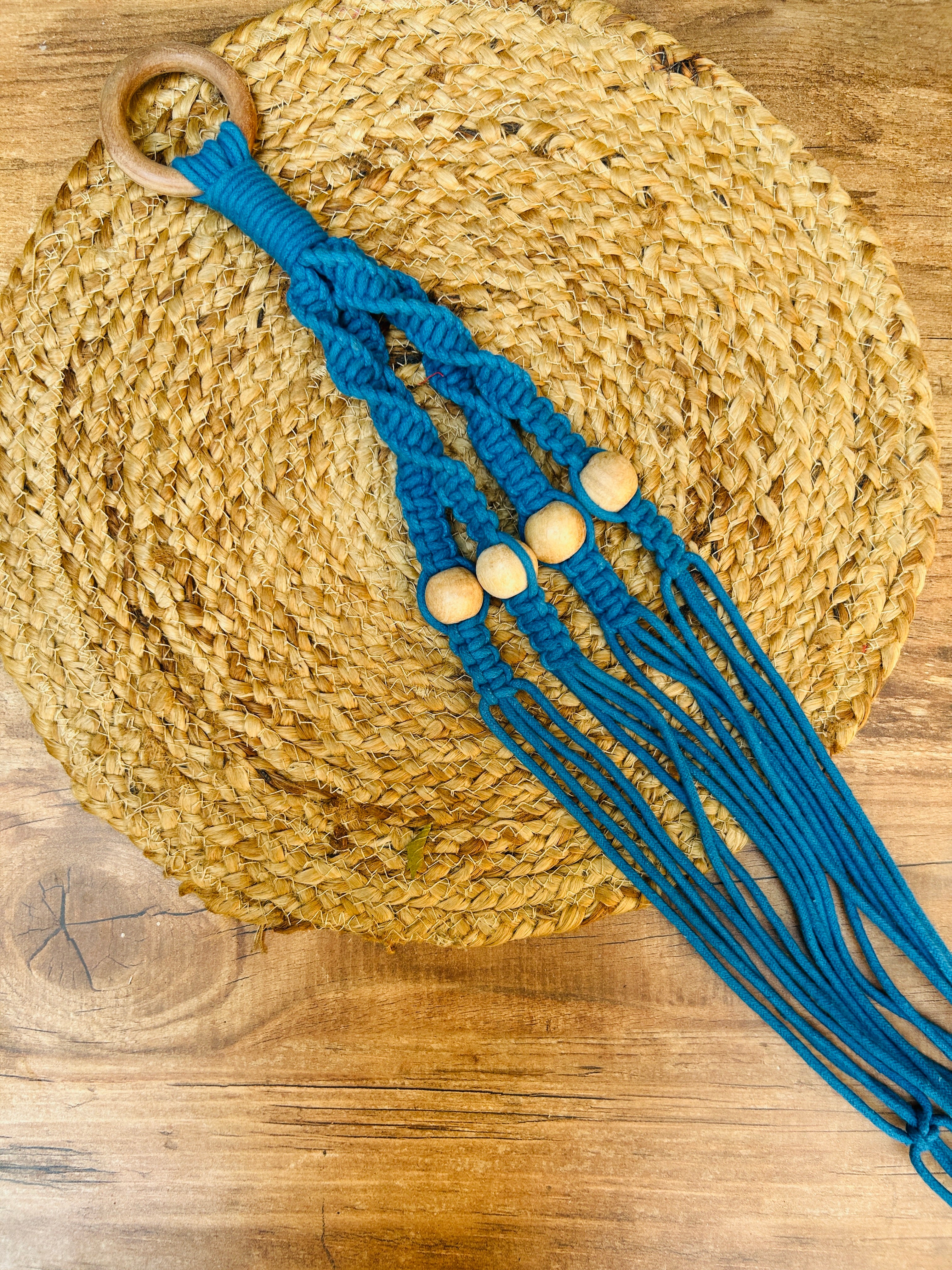 Colorful Macrame Air Planters| BLUE | (Planter not included)
