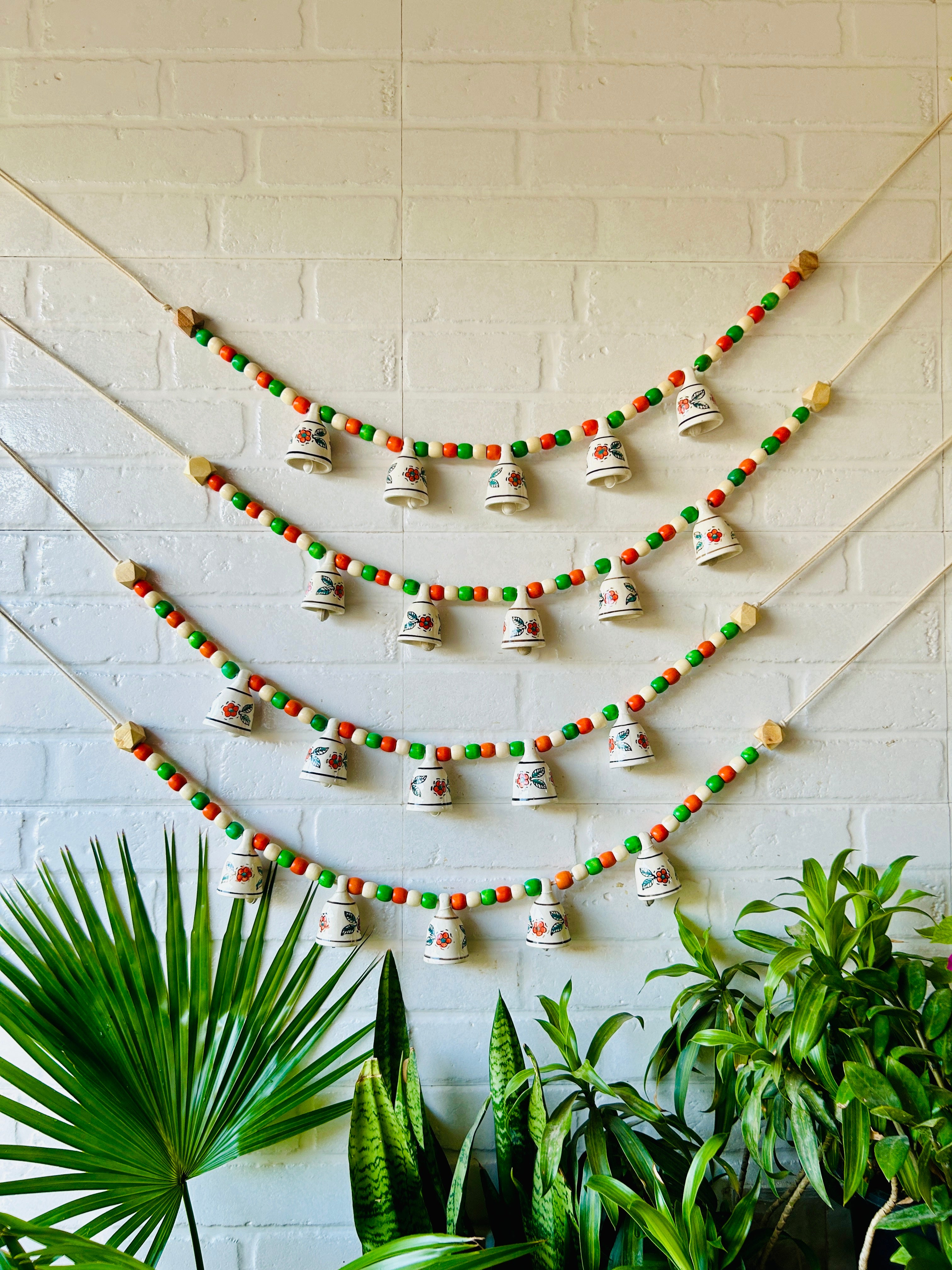 KHANAK | Ceramic bells bunting - MARIGOLD
