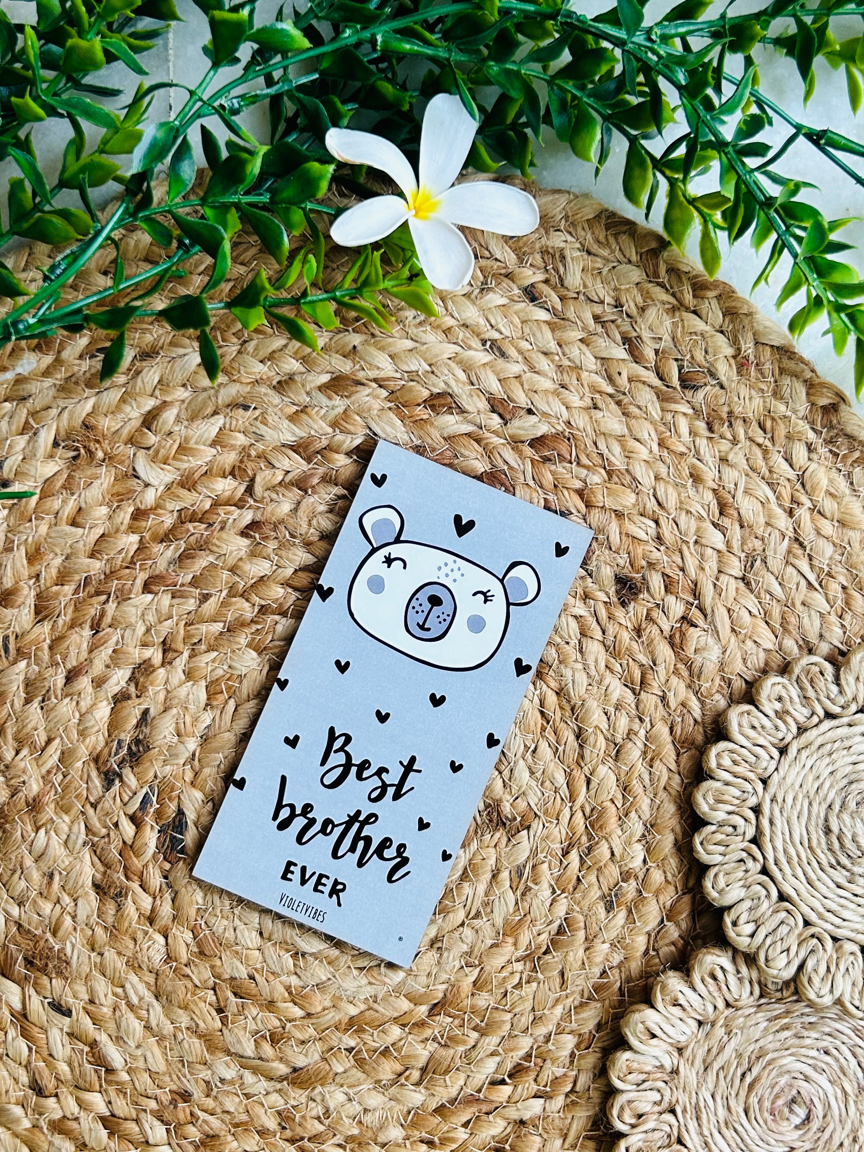 Best Brother | Rakhi Fridge Magnet + Rakhi Thread