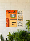 Our Happy Place Name Plate Wall Combo | Autumn