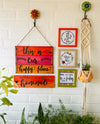 Happy place rustic combo | Wall decor