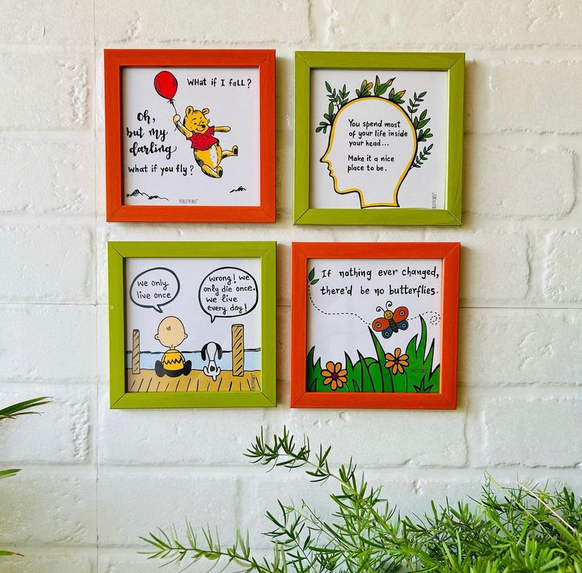 Glass frames - Set of 4