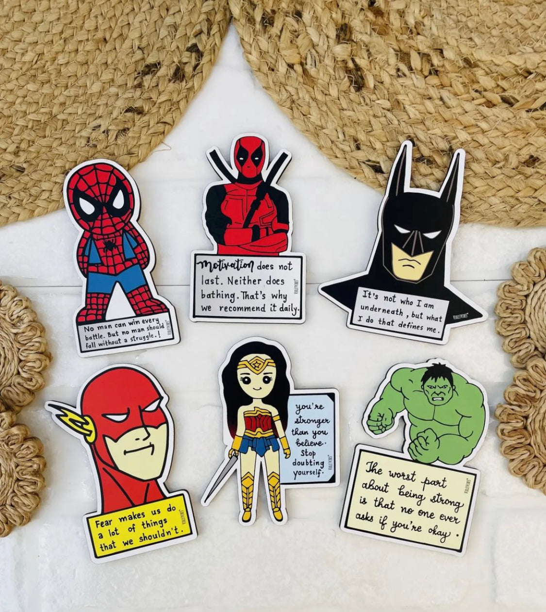 Super Hero Fridge Magnets | Set of 6