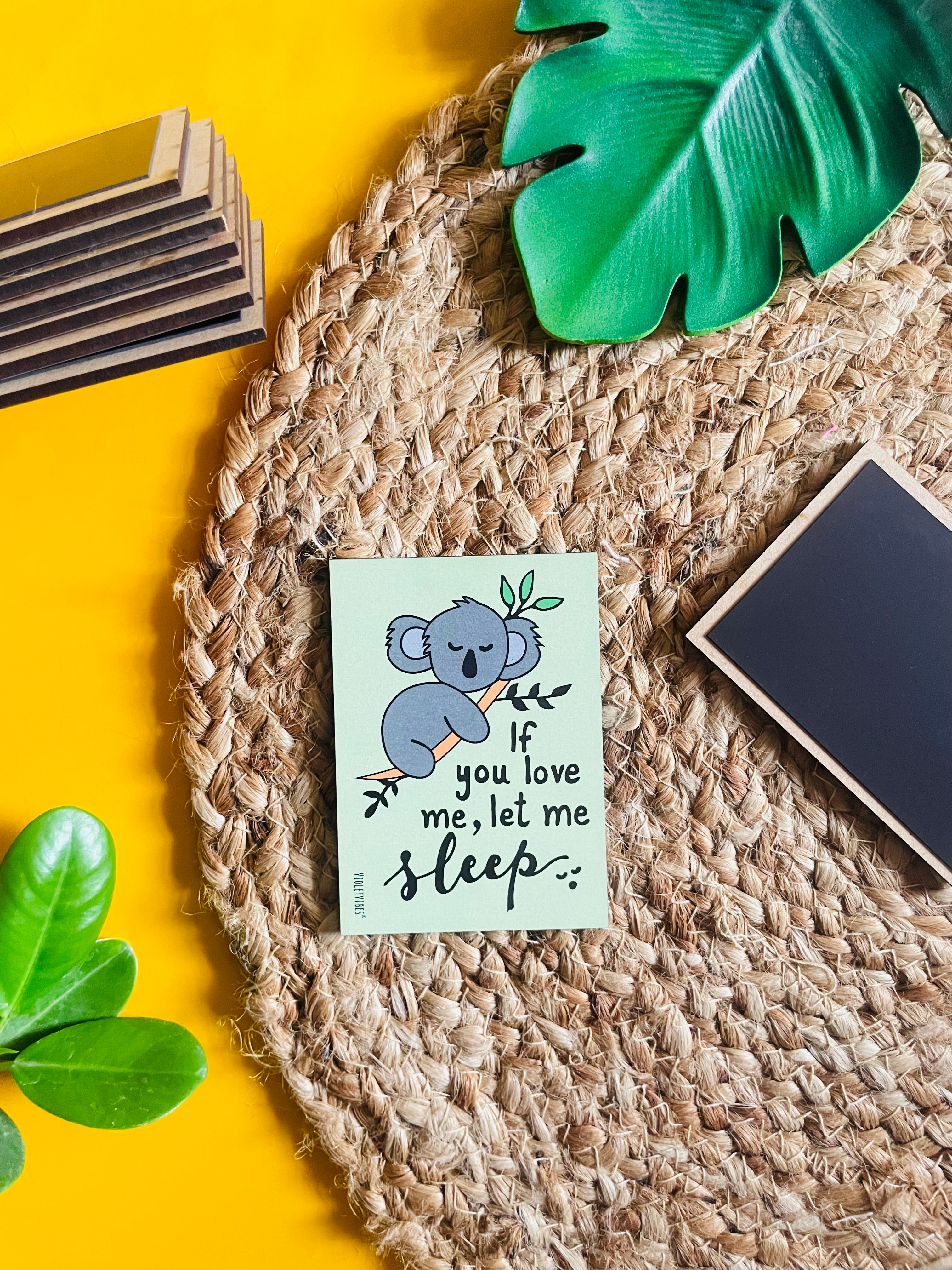 If you love me let me sleep | 3.5x2.5 Inches Magnet