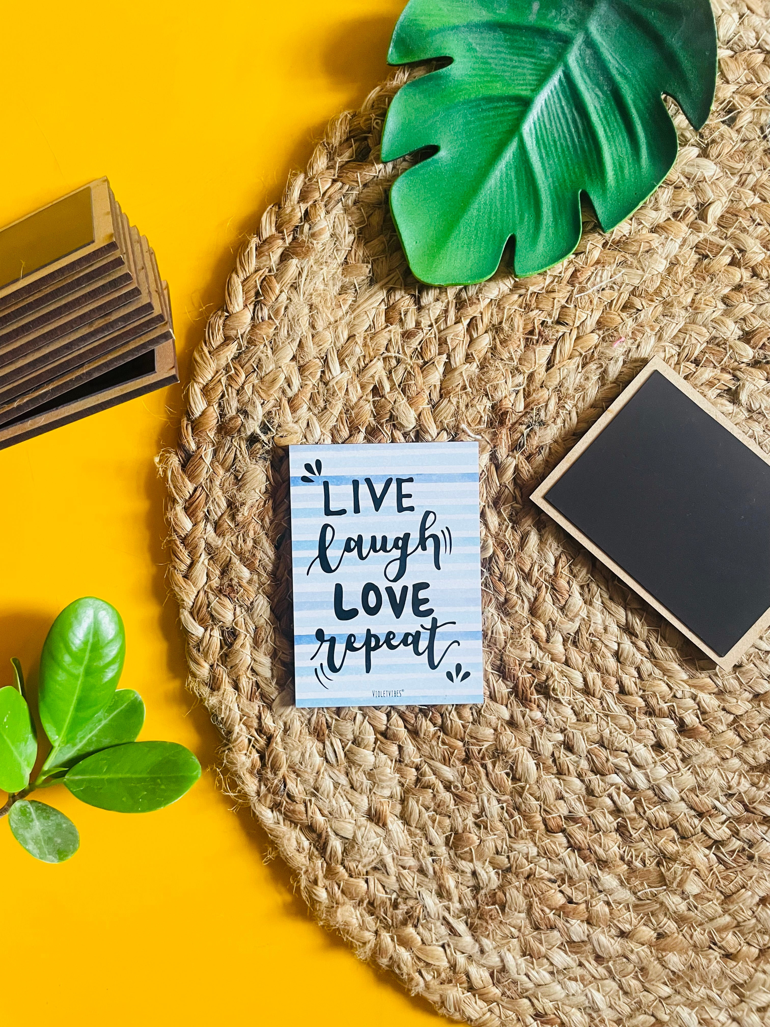 Live Love Laugh Repeat | 3.5x2.5 Inches Magnet