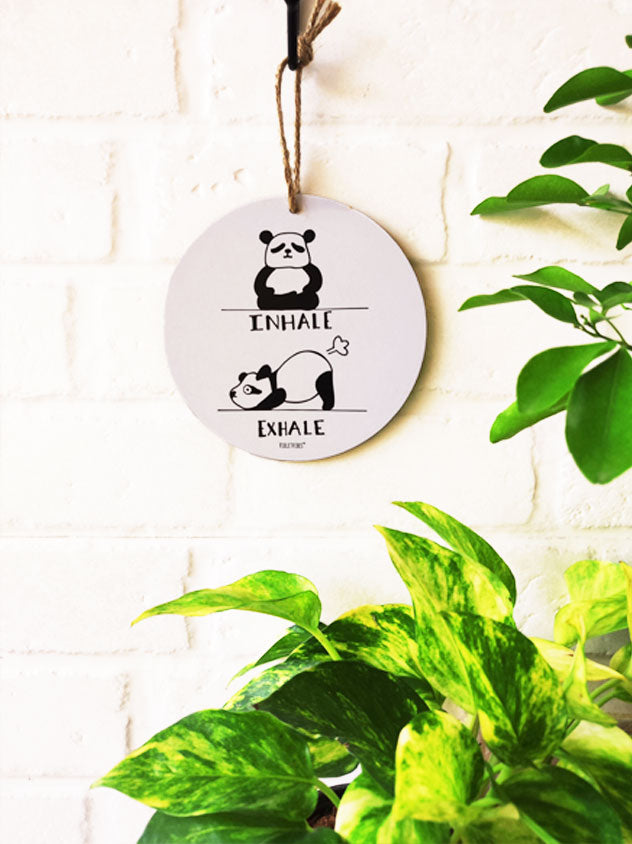 Inhale Exhale... 6 inches Round Hangings