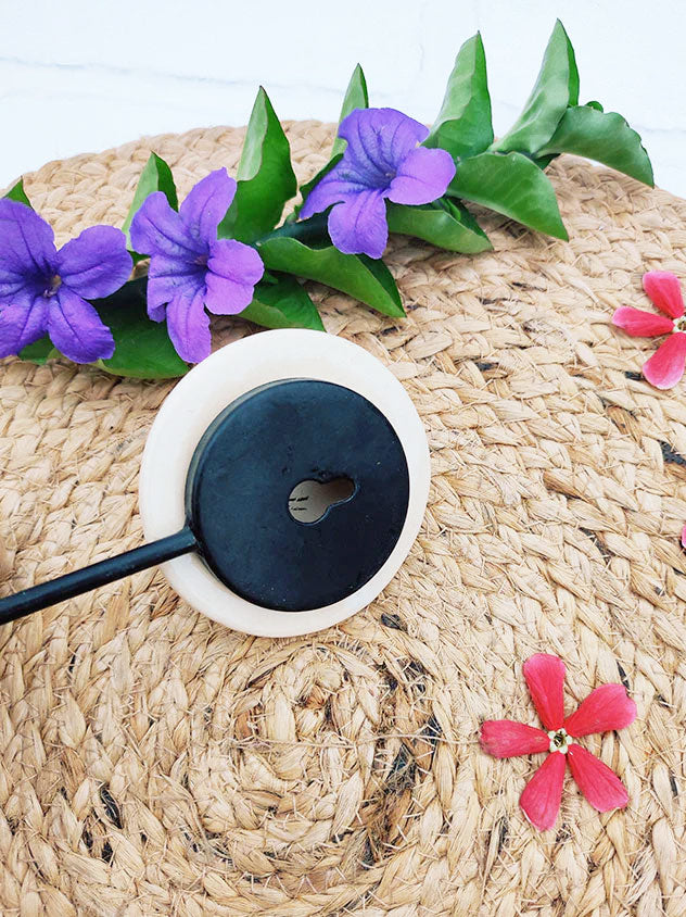 Ceramic Hooks | Orange Flower