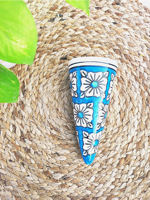 Mini Conical Planter | Teal Square | Buy 3 get 3 offer applicable| USE CODE