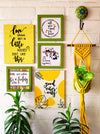 Shades of yellow and green Combo | Wall Decor