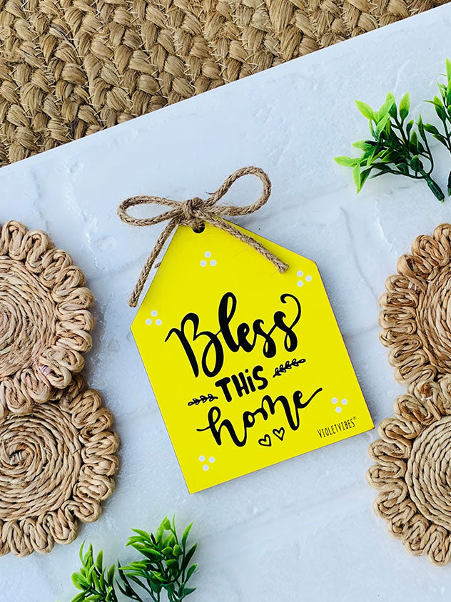 Bless this home | 5 x 5 inches Bow Huts