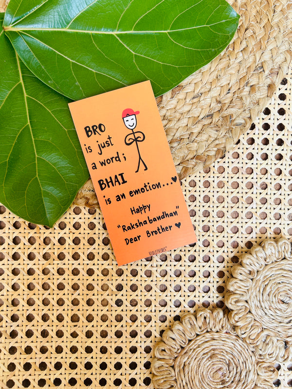 BRO is just a word | Rakhi Fridge Magnet