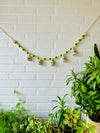 KHANAK | Ceramic bells bunting  - Yellow and Green Edition