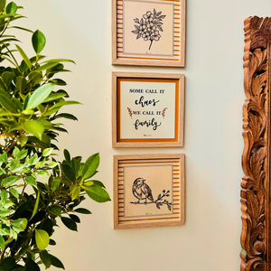 Still Stories | We call it a Family | A set of 3 Wall Frames