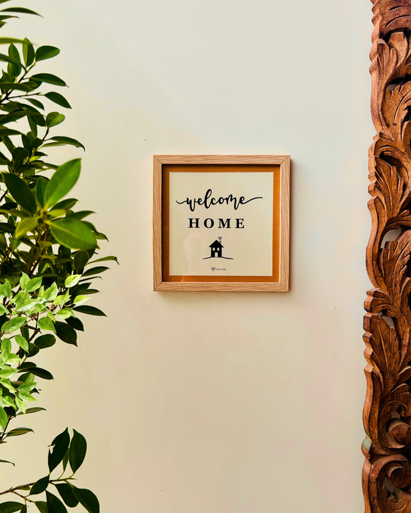 Still Stories | Welcome Home | Quoted Glass Wall Frame