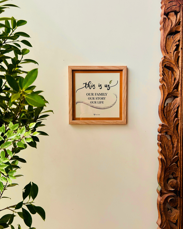 Still Stories | This is us | A set of 3 Wall Frames