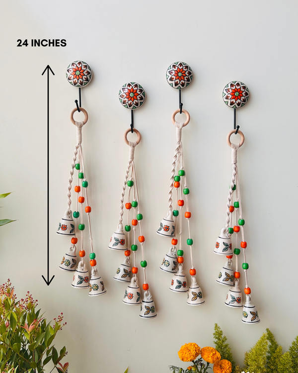 MARIGOLD | Set of 4 Symphony Chimes with 4 Ceramic Hooks