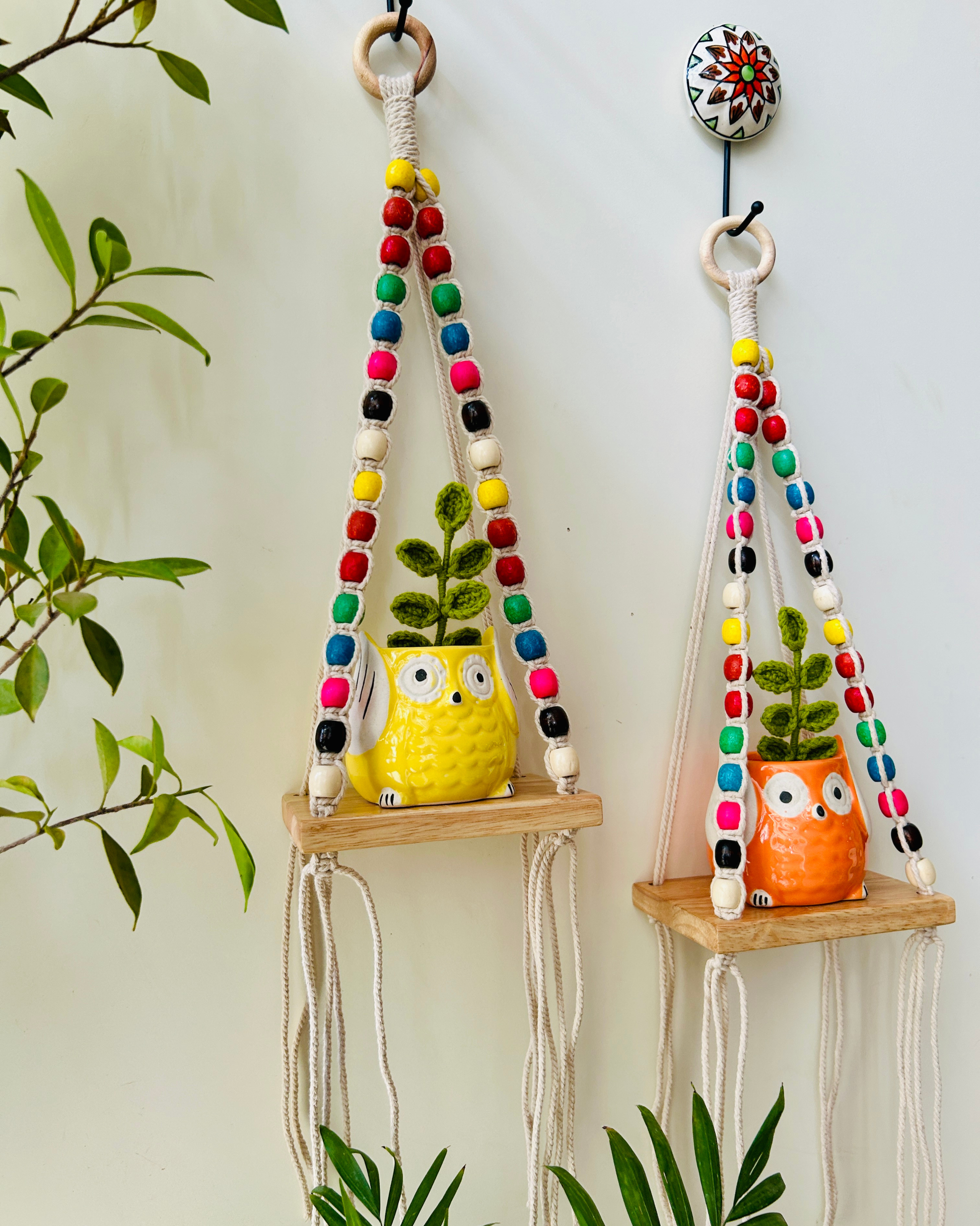 RAINBOW 'KNOT' WALL SHELVES