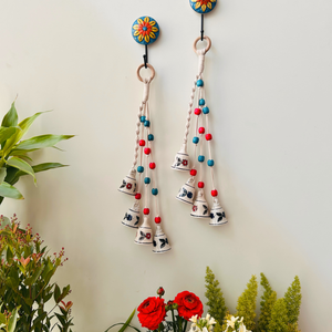 GULMOHAR | Symphony Chimes | Bunch of 4 (mini) bells with Ceramic Hook