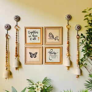 Still Stories Wall Set with Boho Ivory Bells