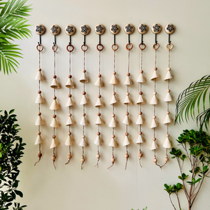Boho Ivory Ceramic Drops with Ceramic Hooks