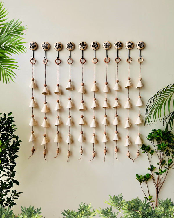 Boho Ivory Ceramic Drops with Ceramic Hooks