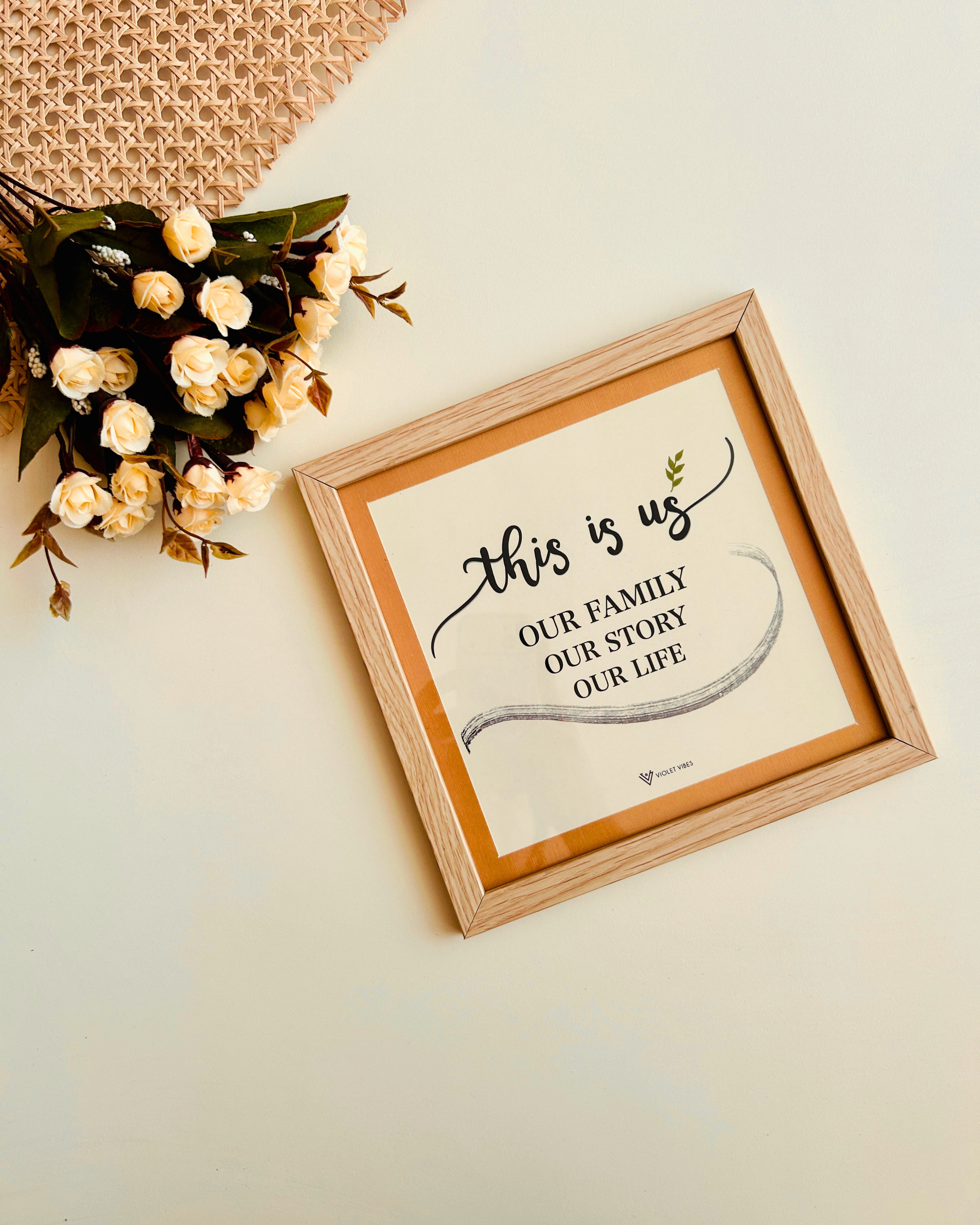 Still Stories | This is us | Quoted Glass Wall Frame