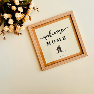 Still Stories | Welcome Home | Quoted Glass Wall Frame