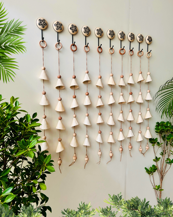 Boho Ivory Ceramic Drops with Ceramic Hooks