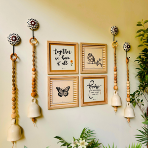 Still Stories Wall Set with Boho Ivory Bells