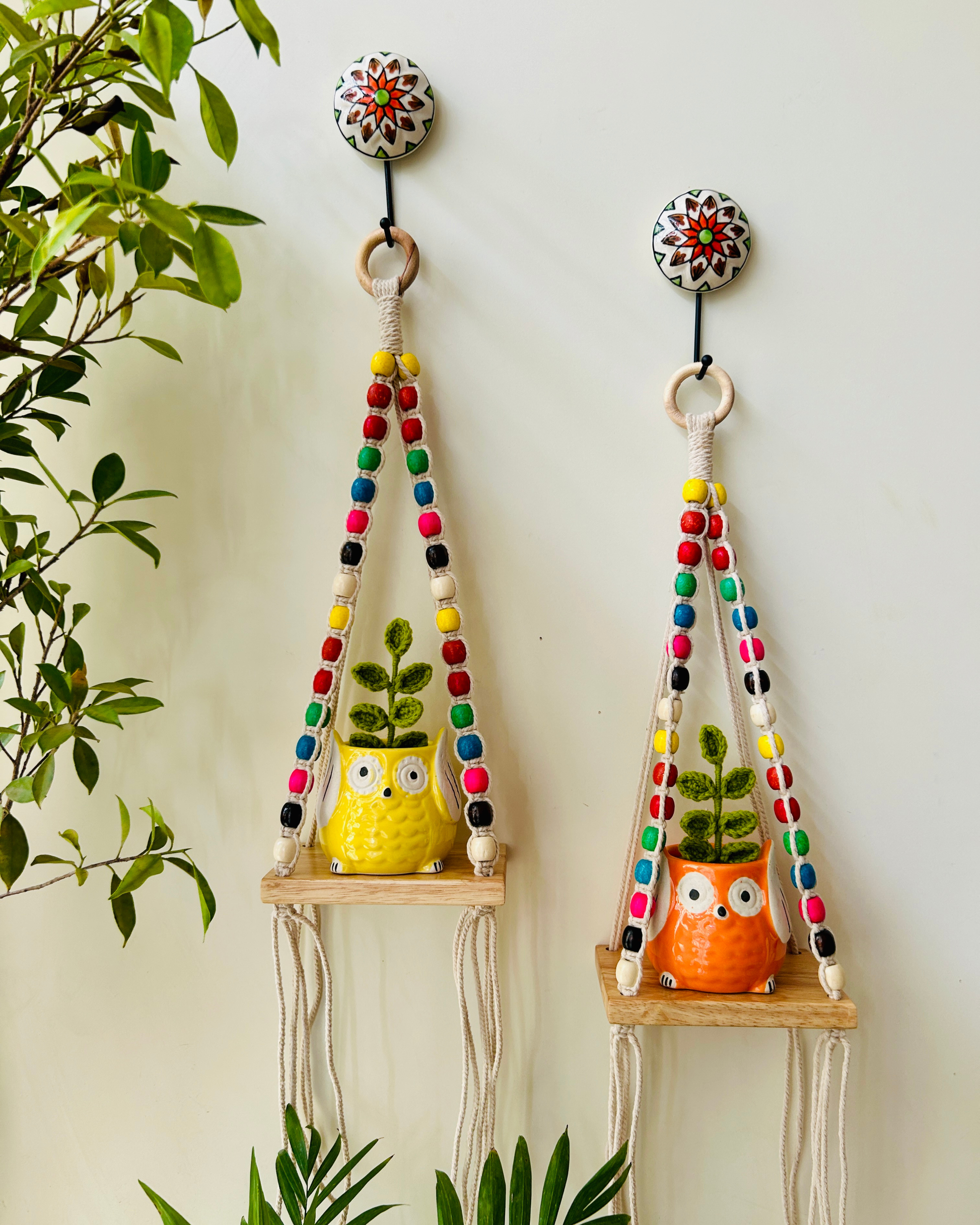 RAINBOW 'KNOT' WALL SHELVES
