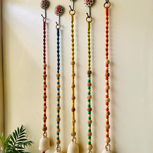 Color Cascade Backdrop Bells with Ceramic Hooks
