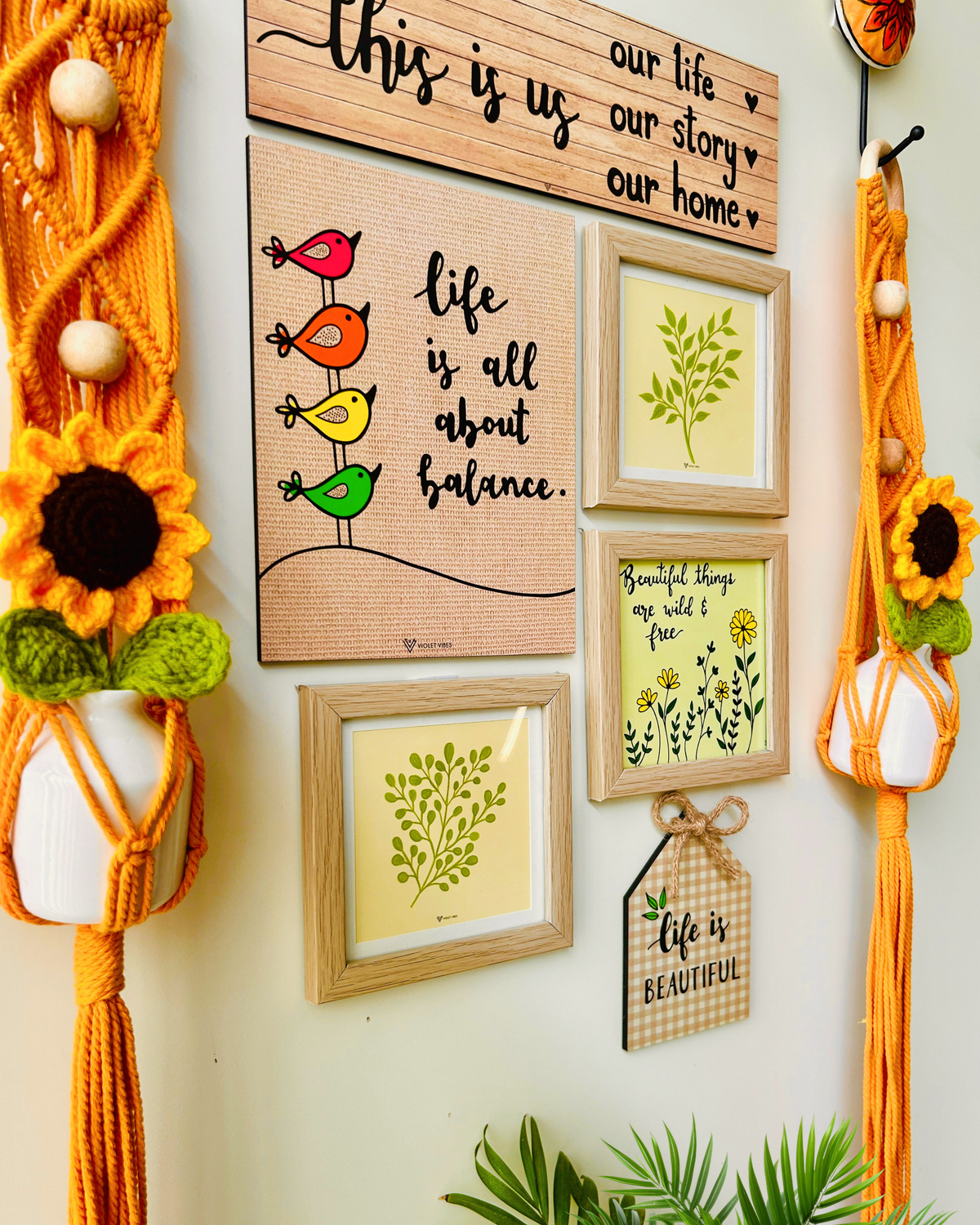 SUNLIT SUNFLOWER MACROCHET COMBO