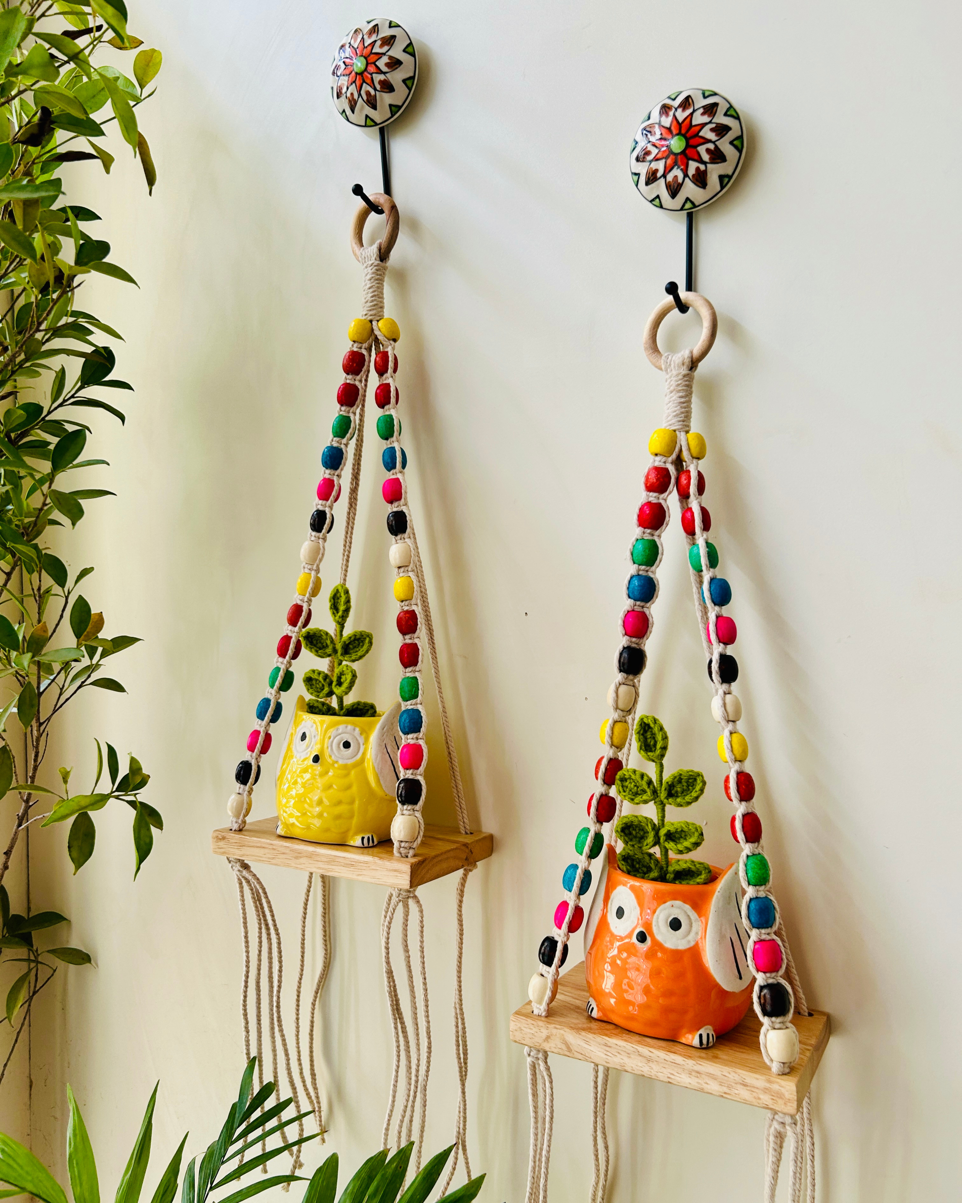 RAINBOW 'KNOT' WALL SHELVES