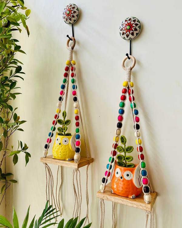 RAINBOW 'KNOT' WALL SHELVES