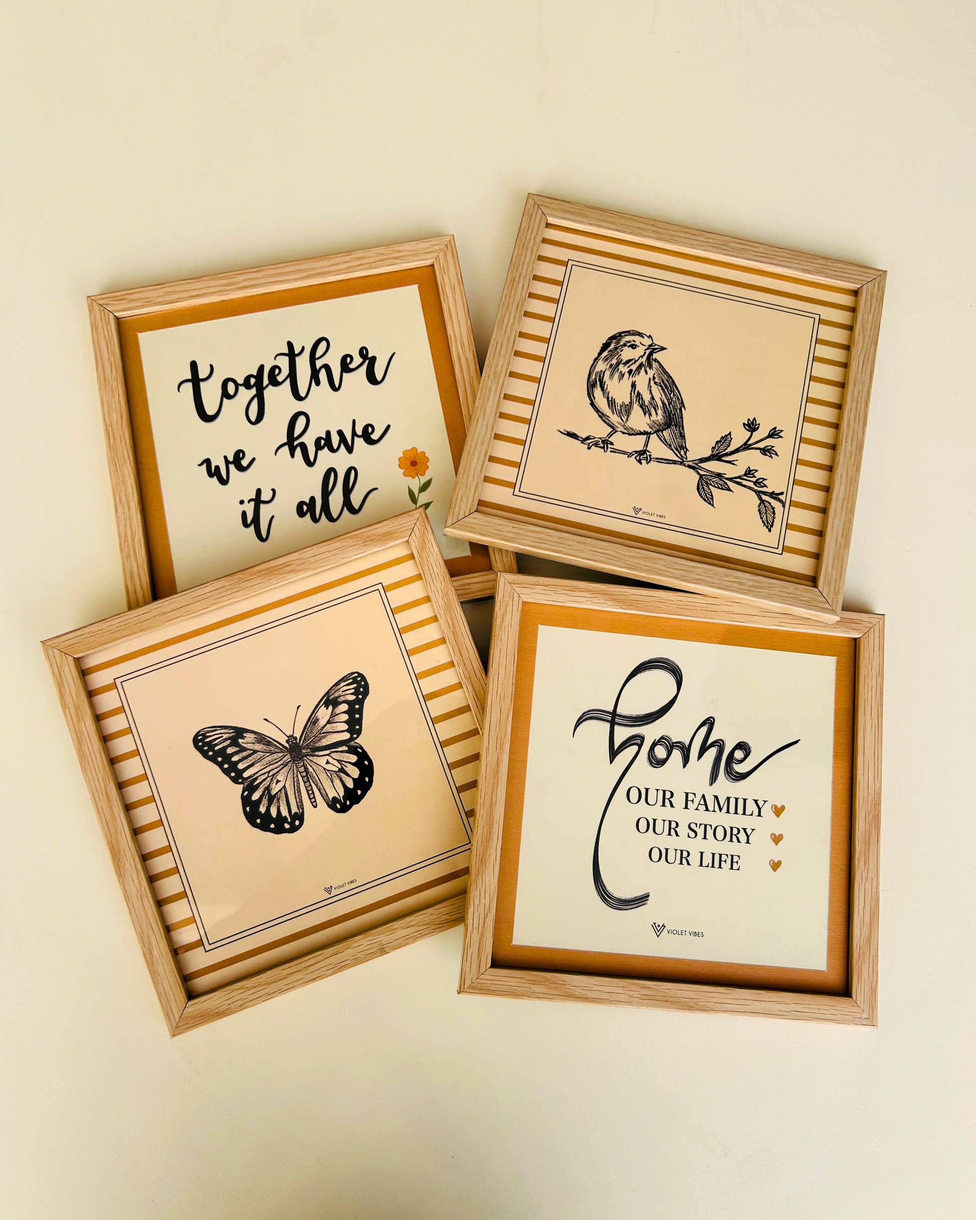Still Stories Wall Set with Boho Ivory Bells