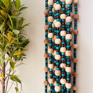Blue Boho Strings | Beaded Curtain