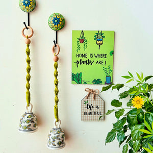 Easy Decor Bell Combos | Quotes with macrame ceramic bells