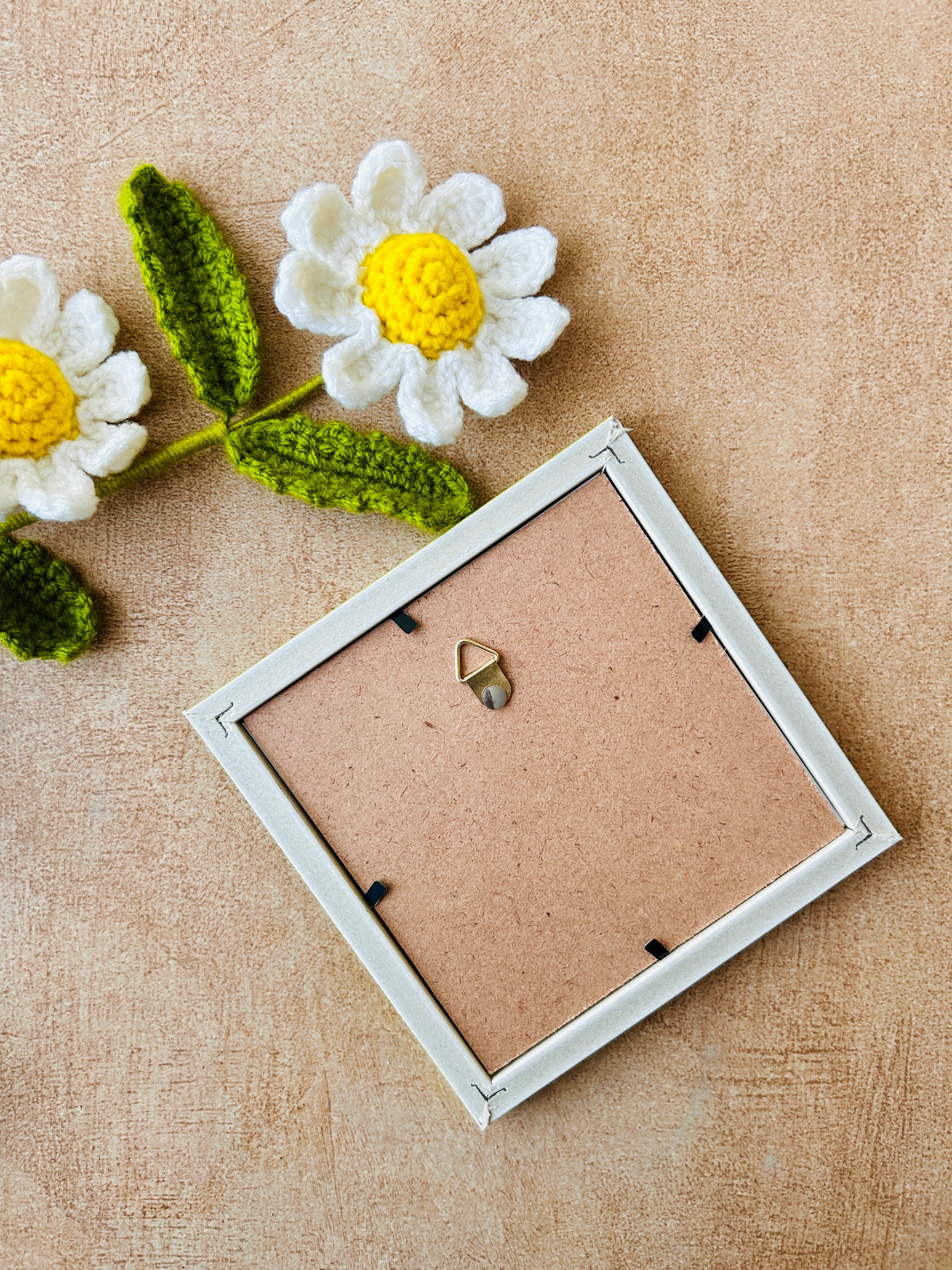 Mac-crochet Collection | Bless This Home wall set up | with macrame hangers and crochet flowers