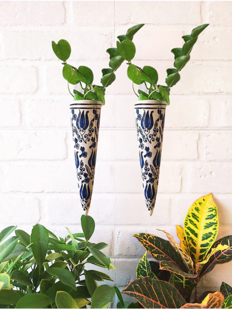 Set of 2 | Big Conical Planter | Trident (Trishool) | Buy 2 get 2 offer applicable | Use code 