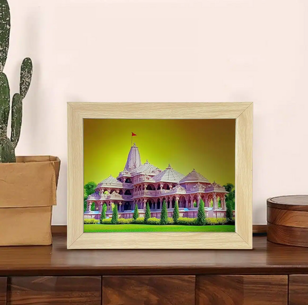 RAM MANDIR LED Frame | With 12v Adpater