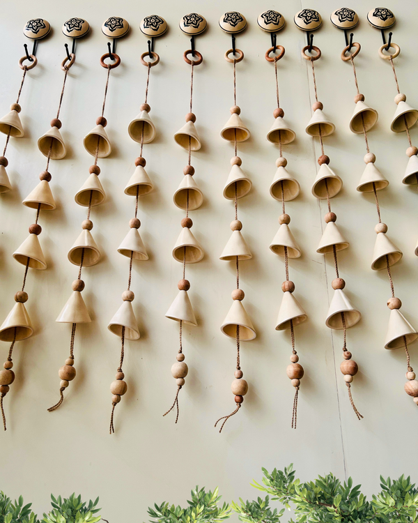 Boho Ivory Ceramic Drops with Ceramic Hooks
