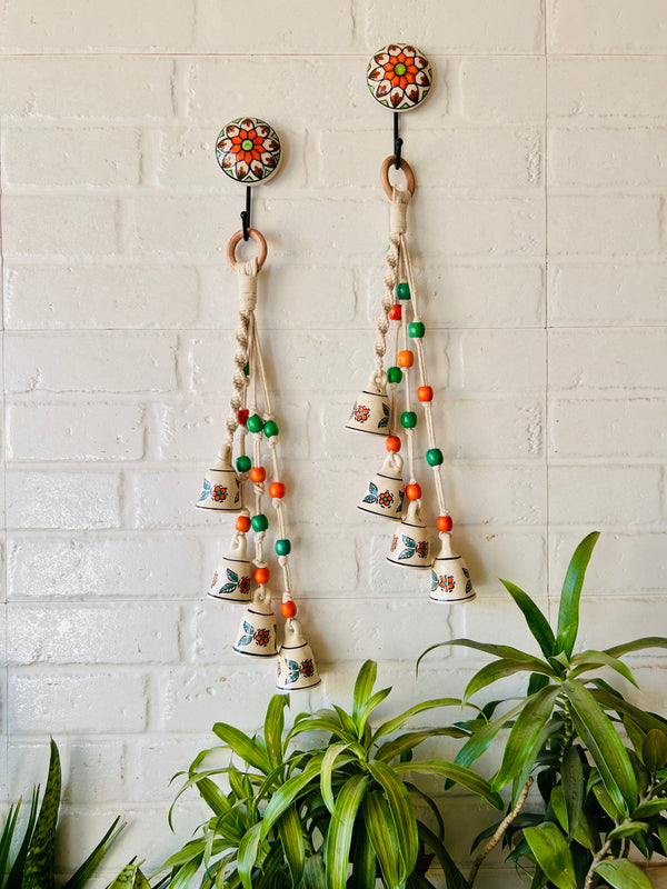 MARIGOLD | Symphony Chimes | Bunch of 4 (mini) bells with Ceramic Hook