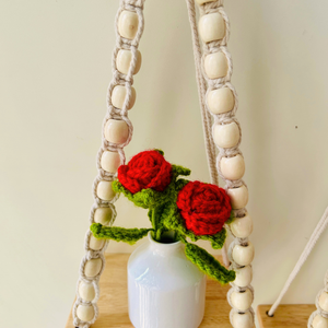IVORY ROSE BLOOM WALL SHELVES