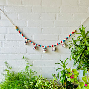 KHANAK | Ceramic bells bunting  - GULMOHAR