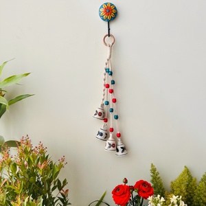 GULMOHAR | Symphony Chimes | Bunch of 4 (mini) bells with Ceramic Hook