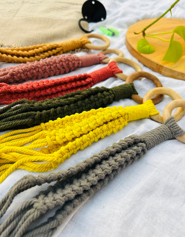 Swing Story CLASSIC – Macrame Hanging Shelf | METAL CEILING HOOK INCLUDED