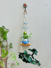 Knot and Bead | Macrame Shelf with planter and hook