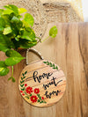 Home sweet home | Wooden sign board | 12 inches diameter