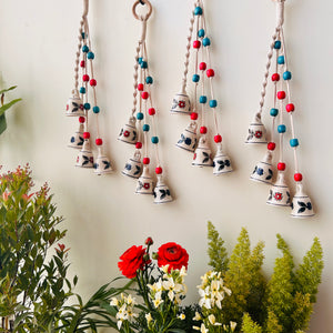 GULMOHAR | Set of 4 Symphony Chimes with 4 Ceramic Hooks